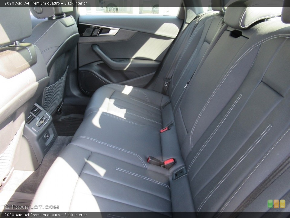Black Interior Rear Seat for the 2020 Audi A4 Premium quattro #141837772