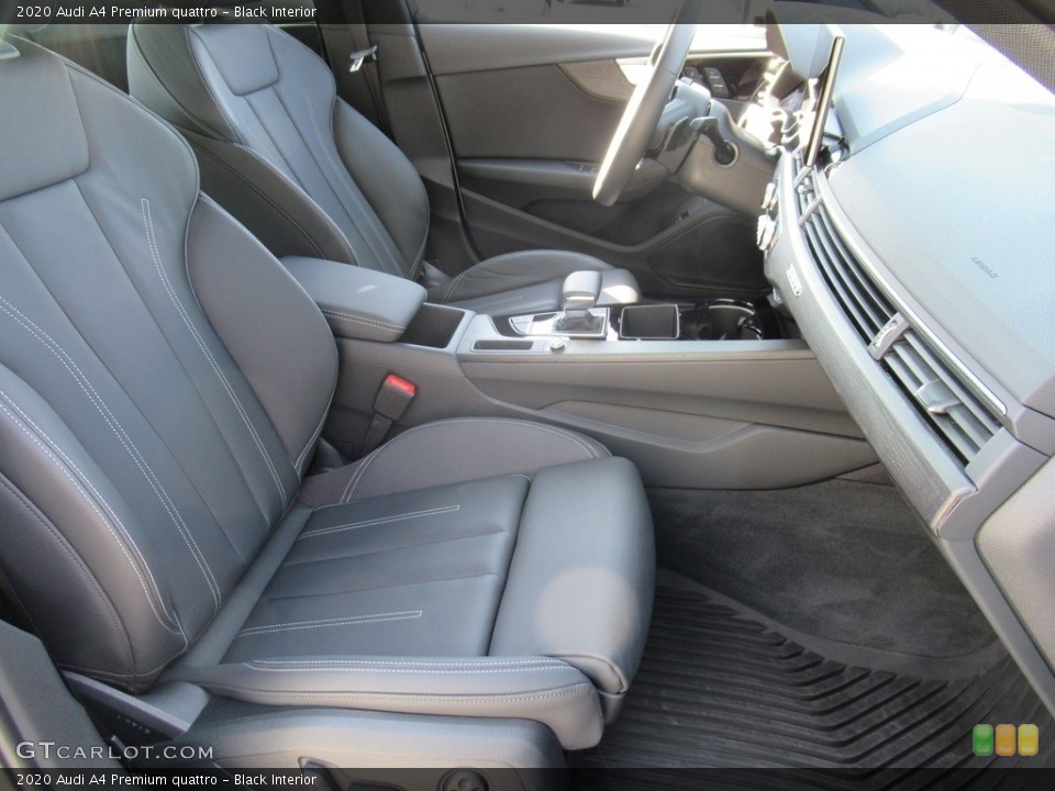 Black Interior Front Seat for the 2020 Audi A4 Premium quattro #141837784
