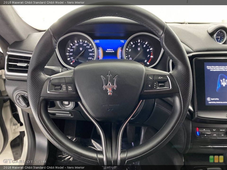 Nero Interior Steering Wheel for the 2018 Maserati Ghibli  #141838210