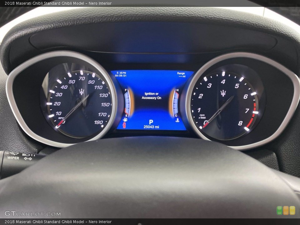 Nero Interior Gauges for the 2018 Maserati Ghibli  #141838256