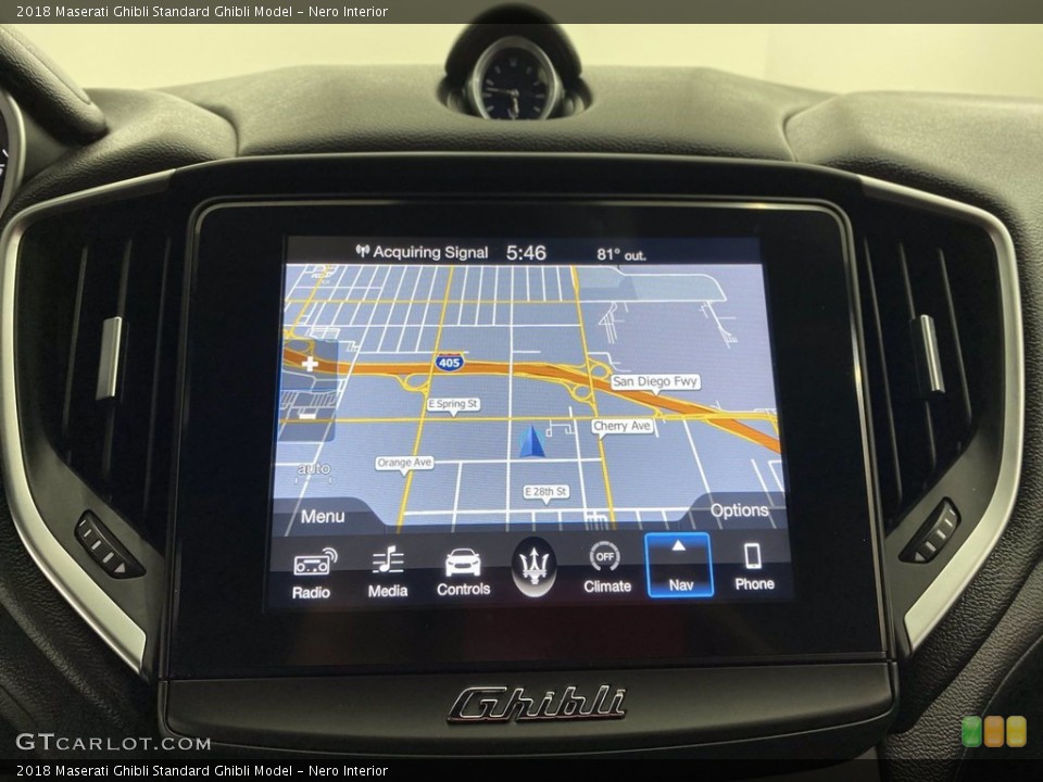 Nero Interior Navigation for the 2018 Maserati Ghibli  #141838295