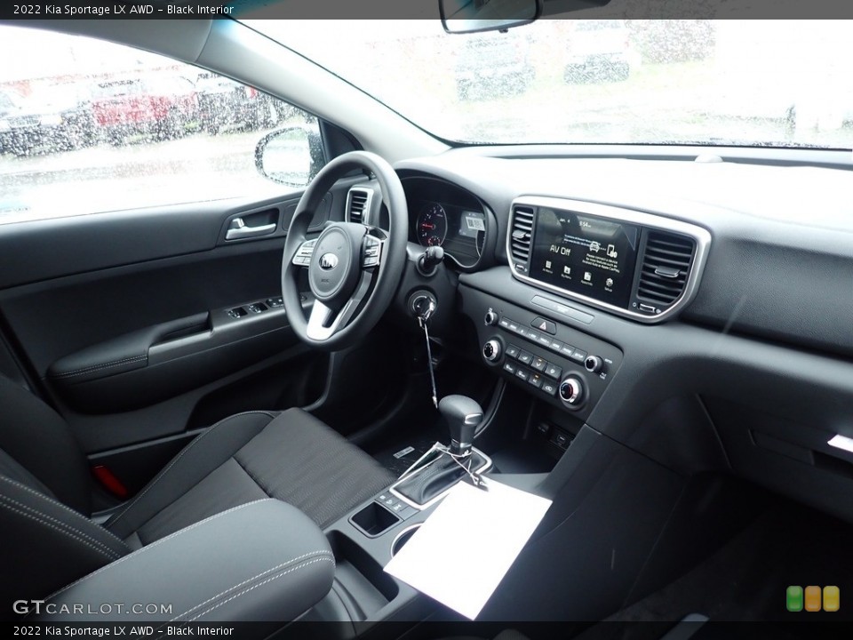 Black Interior Dashboard for the 2022 Kia Sportage LX AWD #141839023