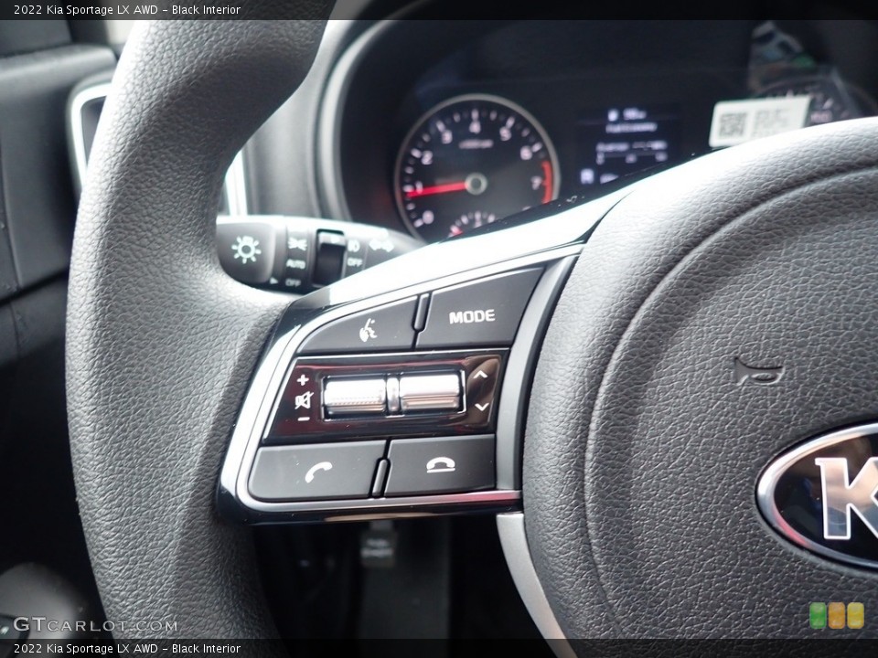 Black Interior Steering Wheel for the 2022 Kia Sportage LX AWD #141839086