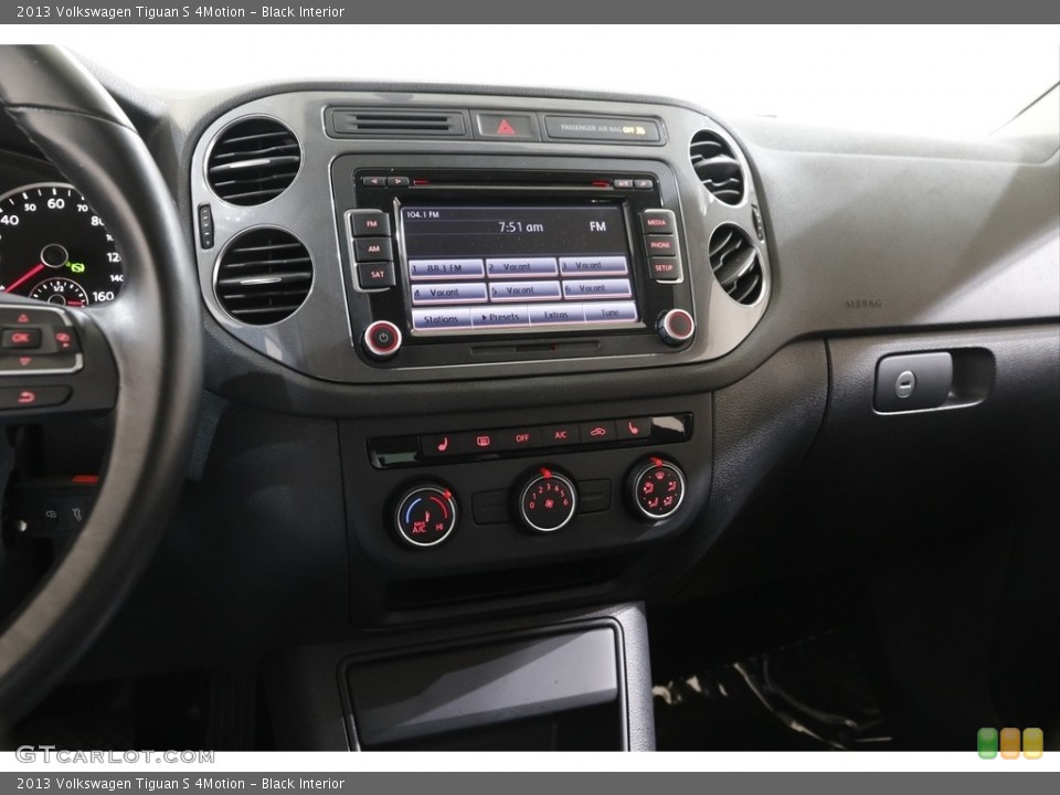 Black Interior Controls for the 2013 Volkswagen Tiguan S 4Motion #141840993