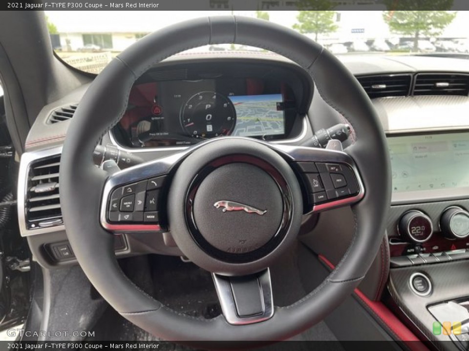 Mars Red Interior Steering Wheel for the 2021 Jaguar F-TYPE P300 Coupe #141844386