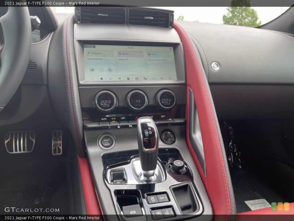 Mars Red Interior Controls for the 2021 Jaguar F-TYPE P300 Coupe #141844446
