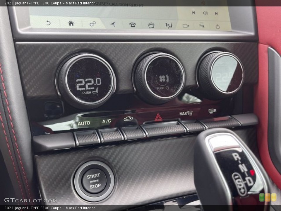 Mars Red Interior Controls for the 2021 Jaguar F-TYPE P300 Coupe #141844692
