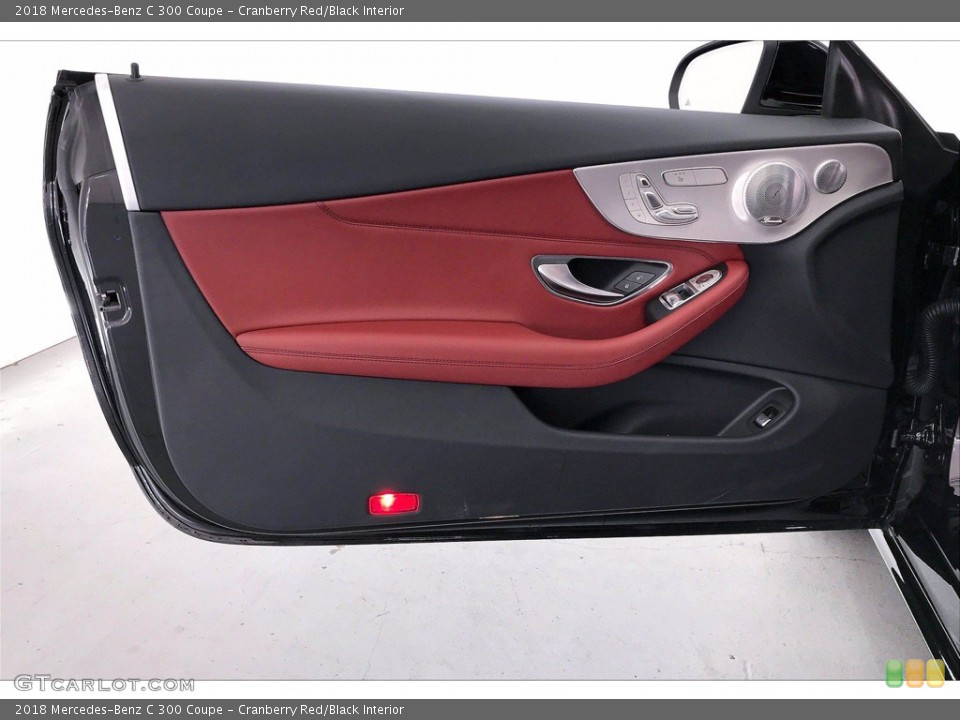 Cranberry Red/Black Interior Door Panel for the 2018 Mercedes-Benz C 300 Coupe #141844929