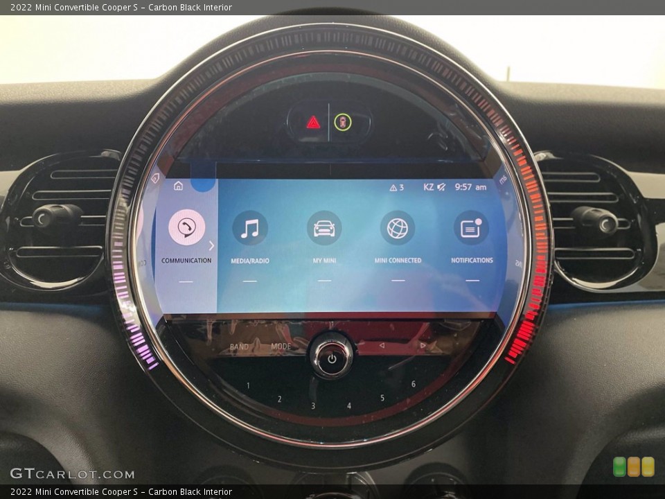 Carbon Black Interior Controls for the 2022 Mini Convertible Cooper S #141844935