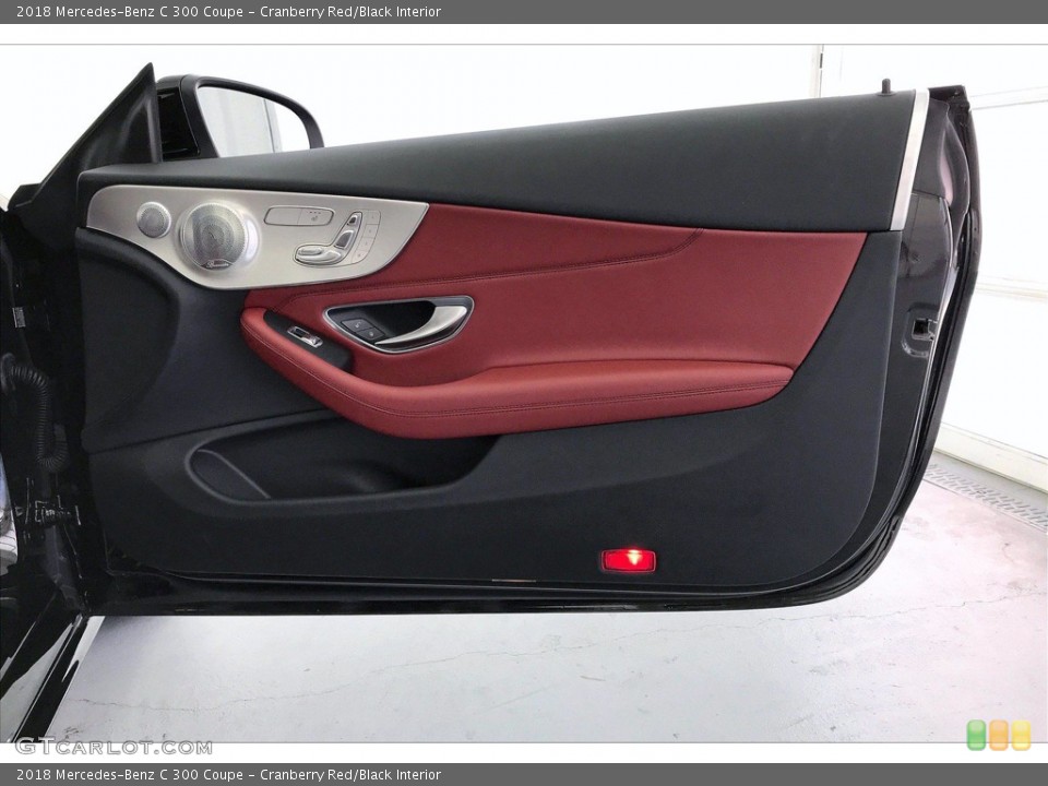 Cranberry Red/Black Interior Door Panel for the 2018 Mercedes-Benz C 300 Coupe #141844953