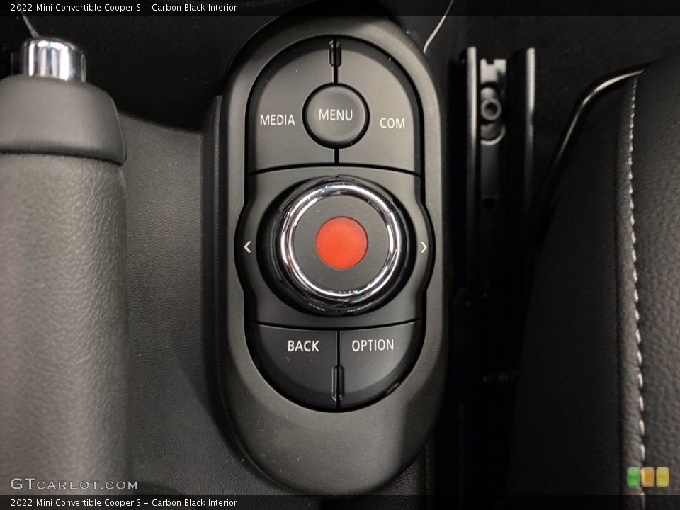 Carbon Black Interior Controls for the 2022 Mini Convertible Cooper S #141845019