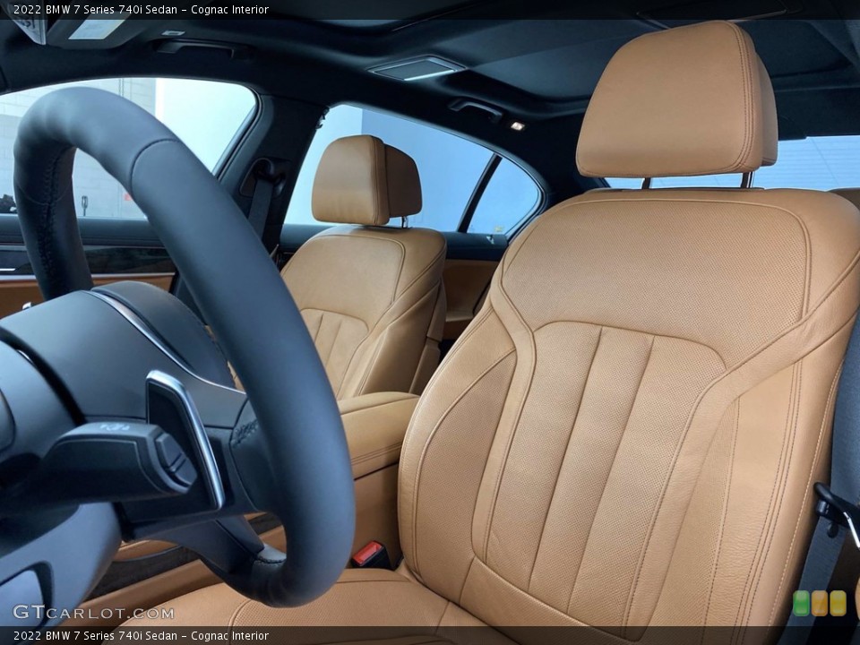 Cognac Interior Front Seat for the 2022 BMW 7 Series 740i Sedan #141847764
