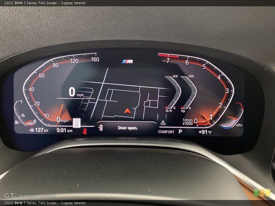 Cognac Interior Gauges for the 2022 BMW 7 Series 740i Sedan #141847814