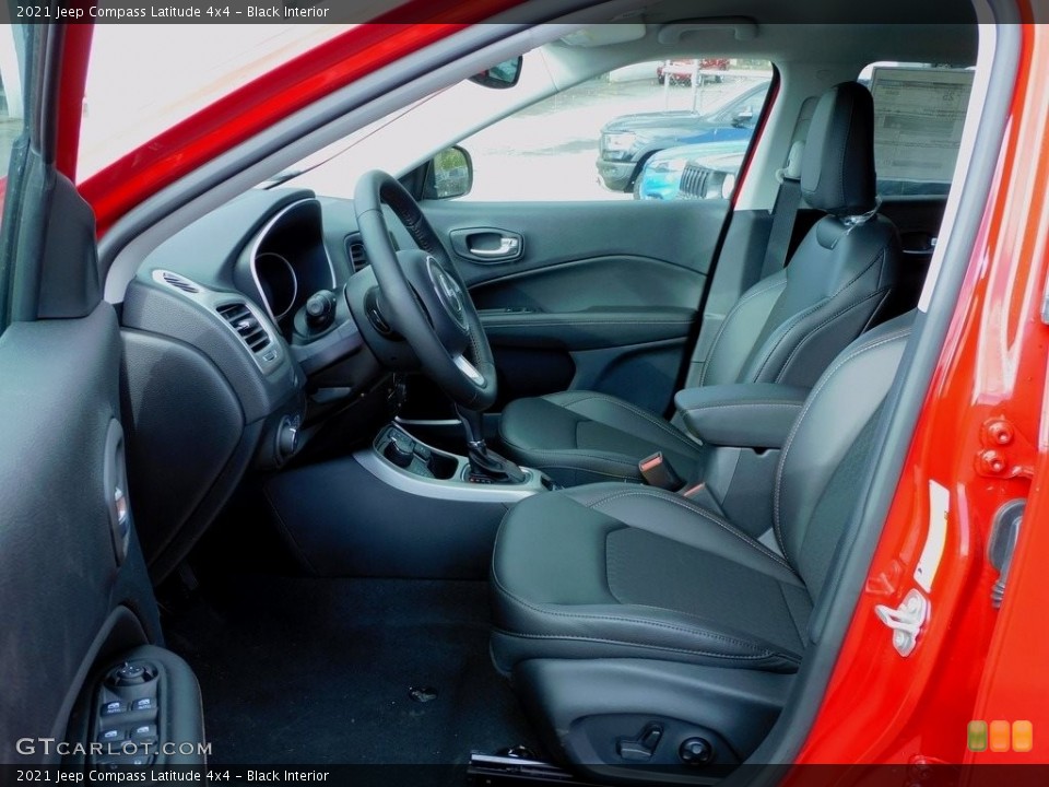 Black Interior Front Seat for the 2021 Jeep Compass Latitude 4x4 #141848103
