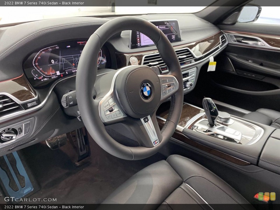 Black Interior Steering Wheel for the 2022 BMW 7 Series 740i Sedan #141848141