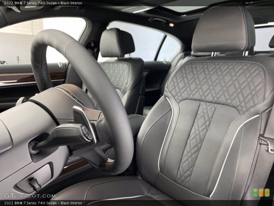 Black Interior Front Seat for the 2022 BMW 7 Series 740i Sedan #141848157