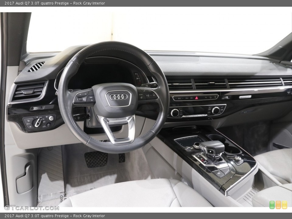 Rock Gray Interior Dashboard for the 2017 Audi Q7 3.0T quattro Prestige #141854460