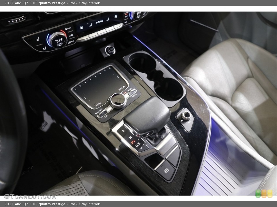 Rock Gray Interior Controls for the 2017 Audi Q7 3.0T quattro Prestige #141854648
