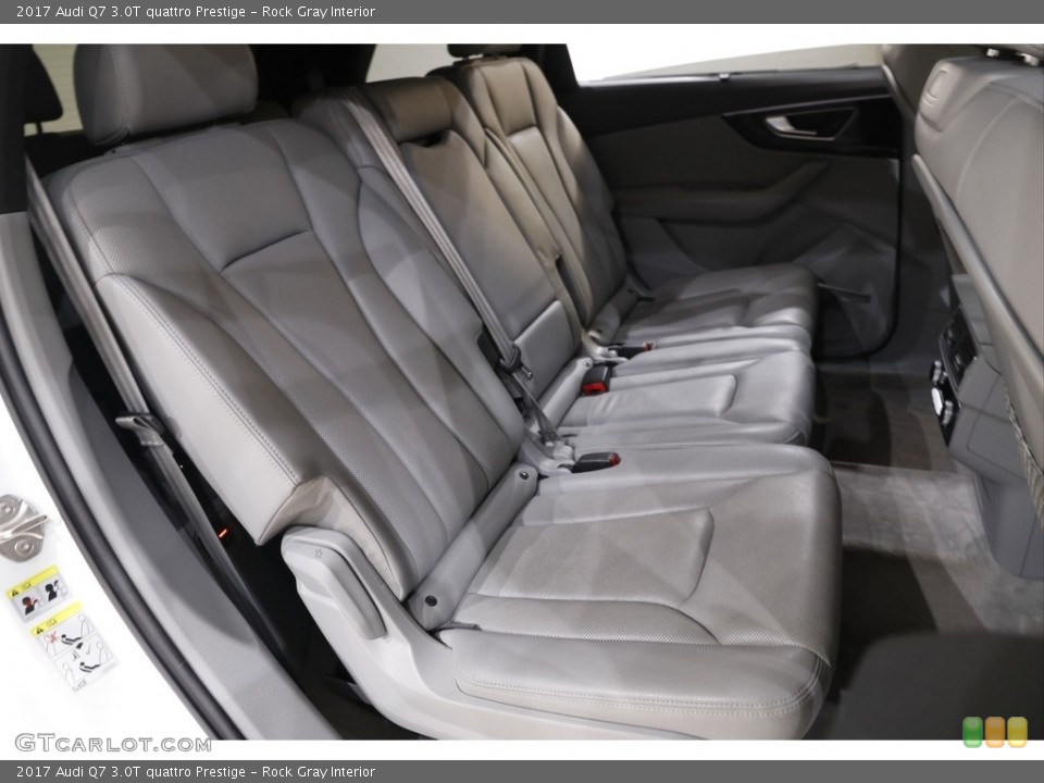 Rock Gray Interior Rear Seat for the 2017 Audi Q7 3.0T quattro Prestige #141854690