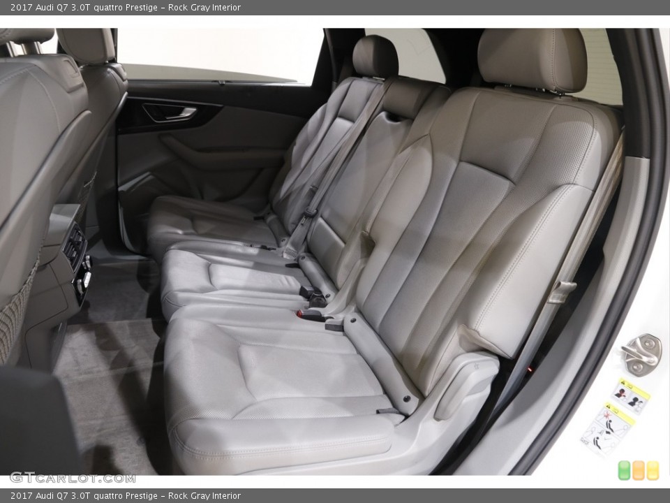 Rock Gray Interior Rear Seat for the 2017 Audi Q7 3.0T quattro Prestige #141854713