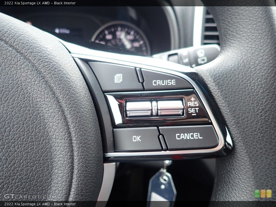 Black Interior Steering Wheel for the 2022 Kia Sportage LX AWD #141856243
