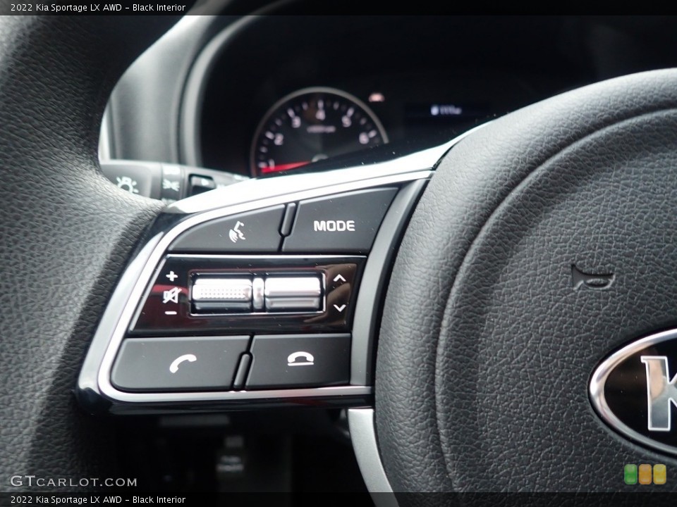 Black Interior Steering Wheel for the 2022 Kia Sportage LX AWD #141856270