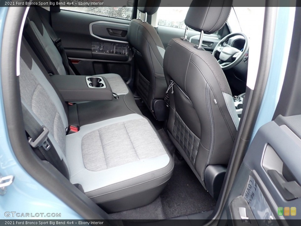 Ebony Interior Rear Seat for the 2021 Ford Bronco Sport Big Bend 4x4 #141856522