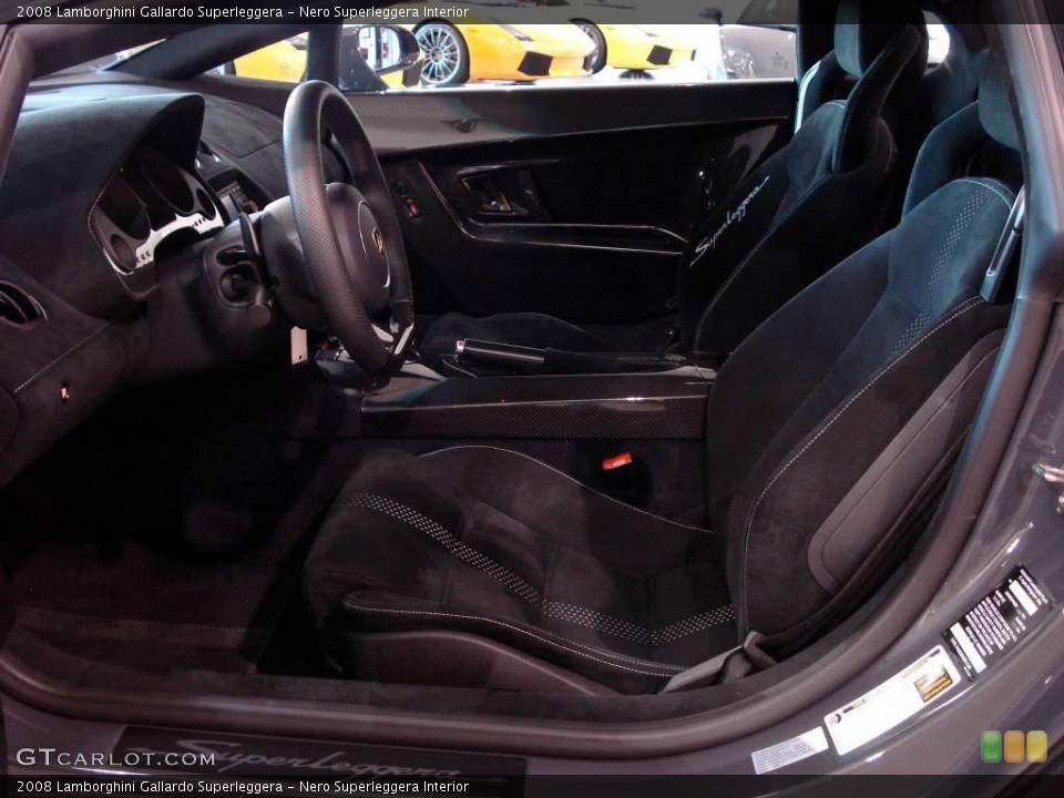 Nero Superleggera Interior Photo for the 2008 Lamborghini Gallardo Superleggera #1418584