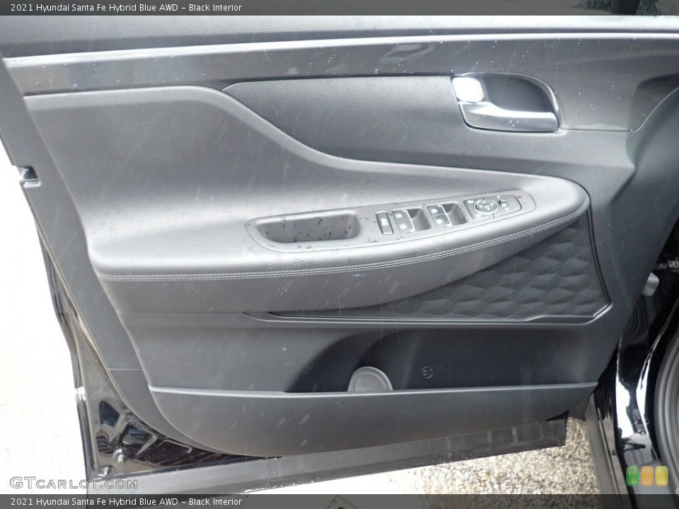 Black Interior Door Panel for the 2021 Hyundai Santa Fe Hybrid Blue AWD #141858430
