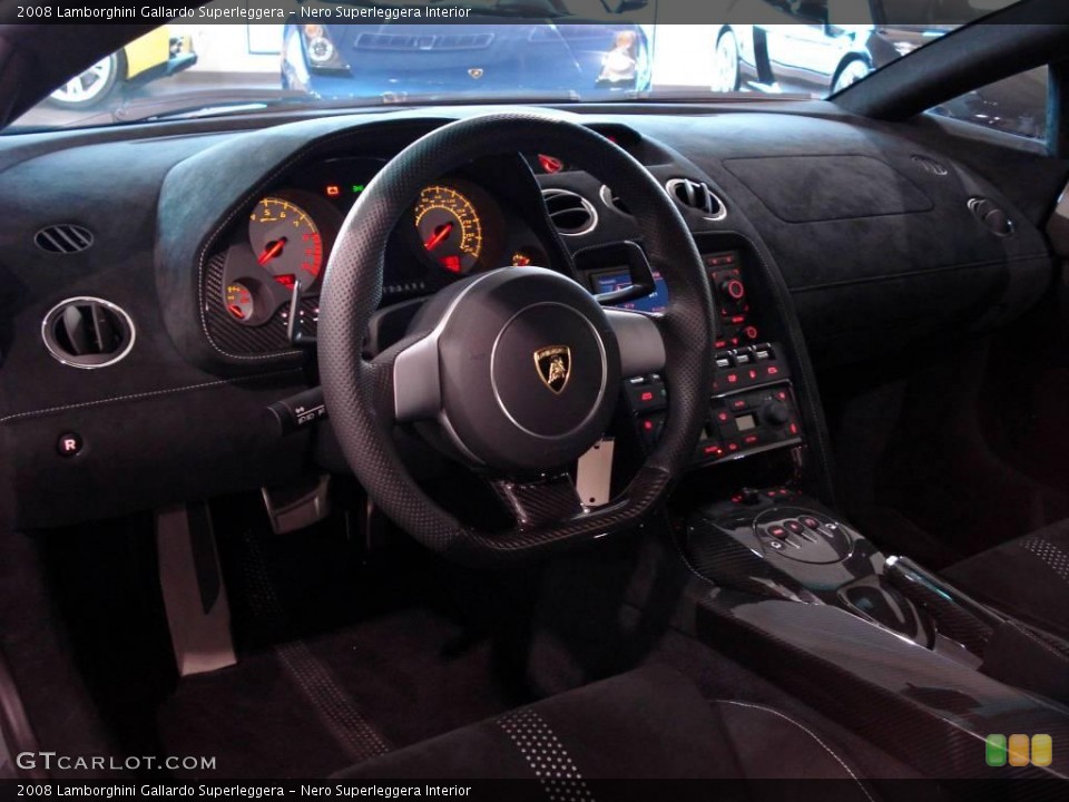 Nero Superleggera Interior Controls for the 2008 Lamborghini Gallardo Superleggera #1418599