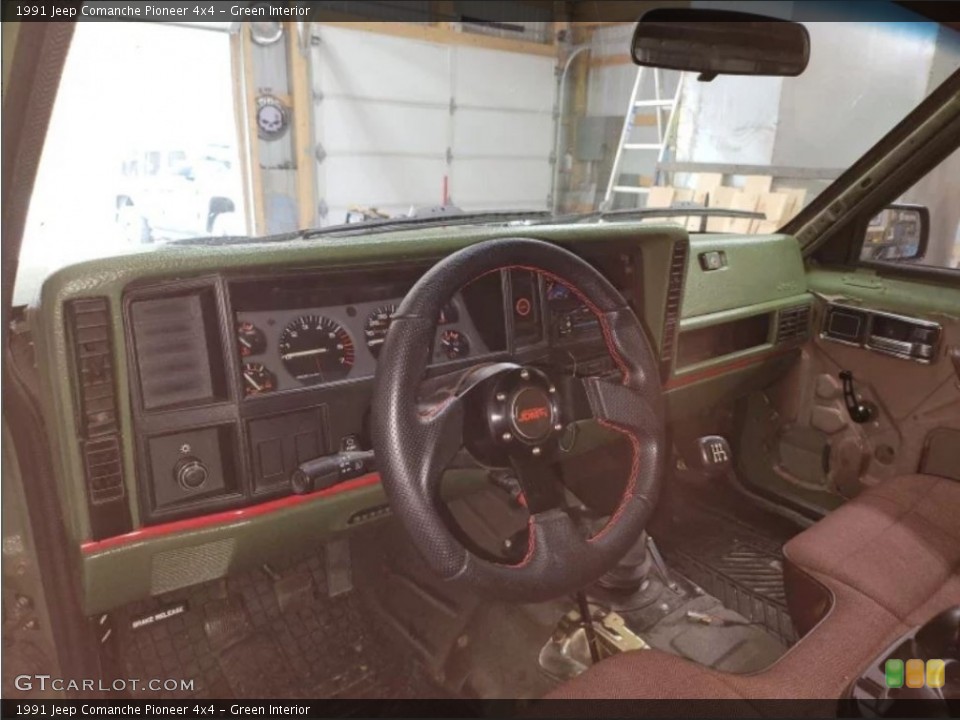Green 1991 Jeep Comanche Interiors