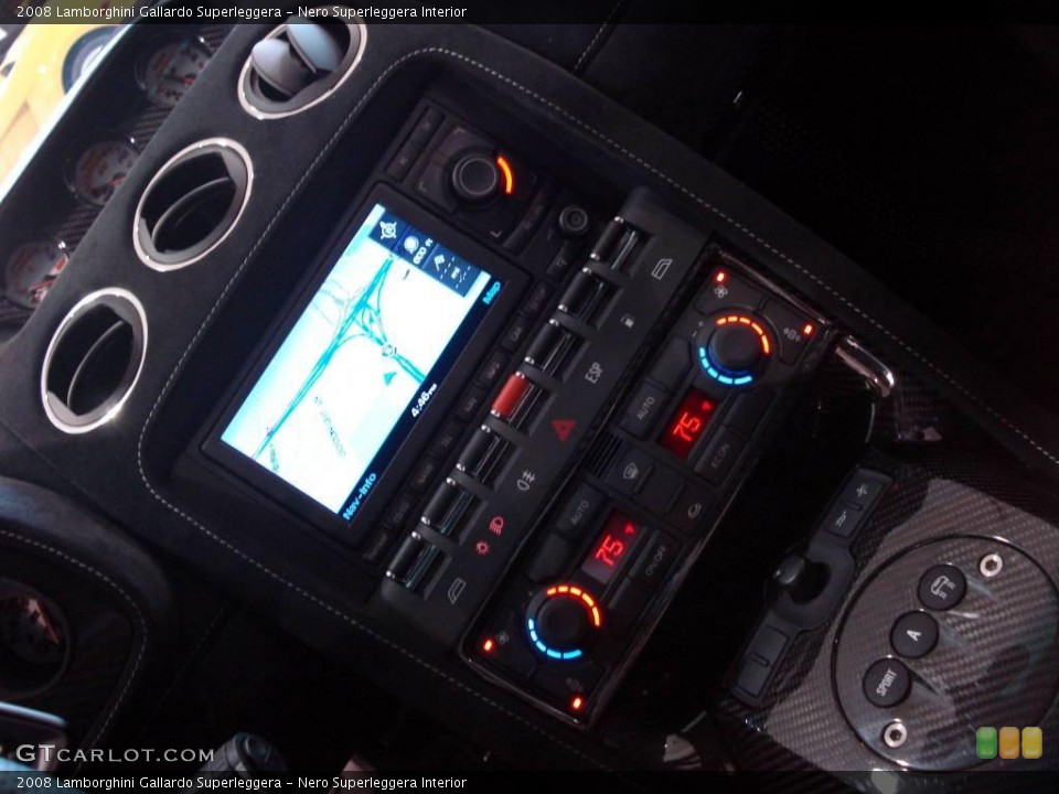 Nero Superleggera Interior Controls for the 2008 Lamborghini Gallardo Superleggera #1418609
