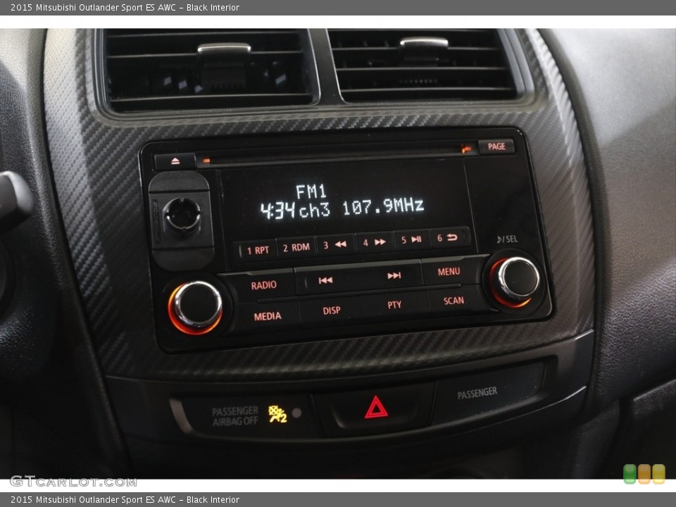 Black Interior Controls for the 2015 Mitsubishi Outlander Sport ES AWC #141861313