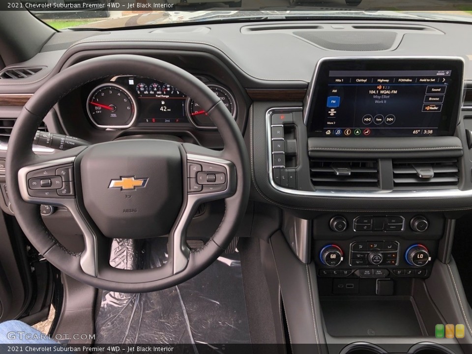 Jet Black Interior Dashboard for the 2021 Chevrolet Suburban Premier 4WD #141861577