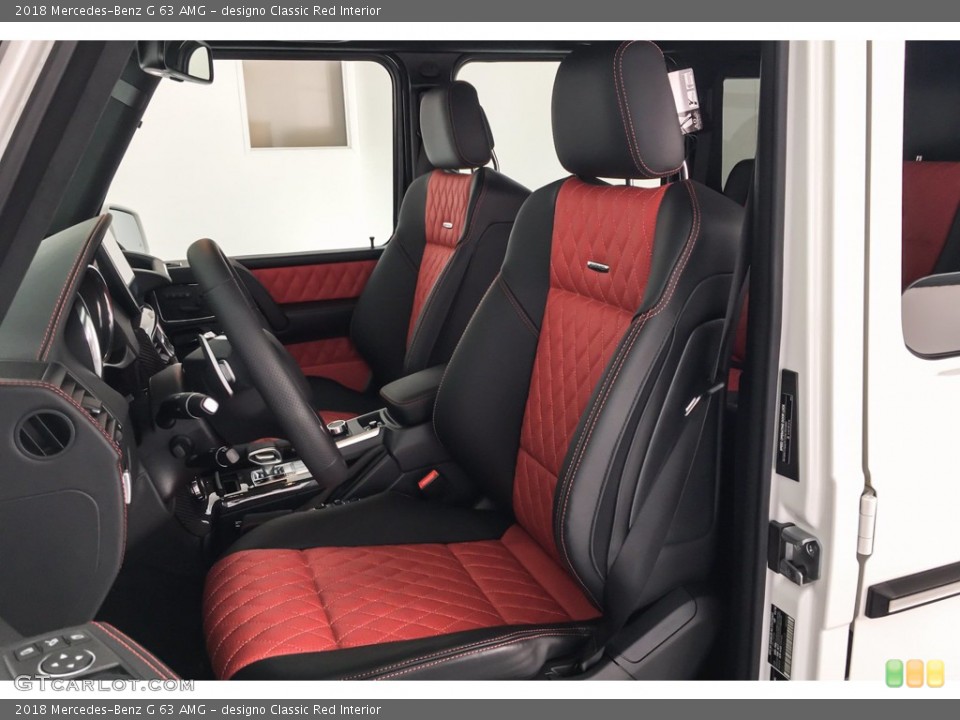 designo Classic Red Interior Front Seat for the 2018 Mercedes-Benz G 63 AMG #141861616