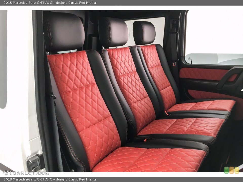 designo Classic Red Interior Rear Seat for the 2018 Mercedes-Benz G 63 AMG #141861628