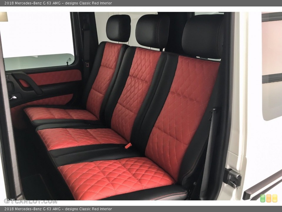 designo Classic Red Interior Rear Seat for the 2018 Mercedes-Benz G 63 AMG #141861652