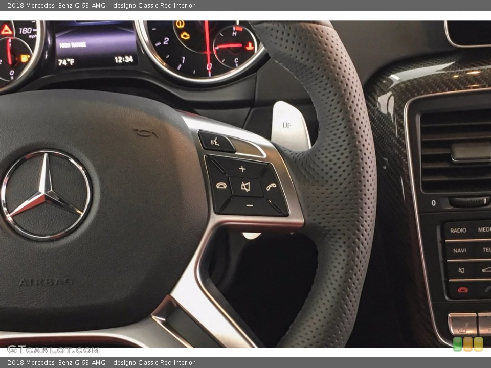 designo Classic Red Interior Steering Wheel for the 2018 Mercedes-Benz G 63 AMG #141861676