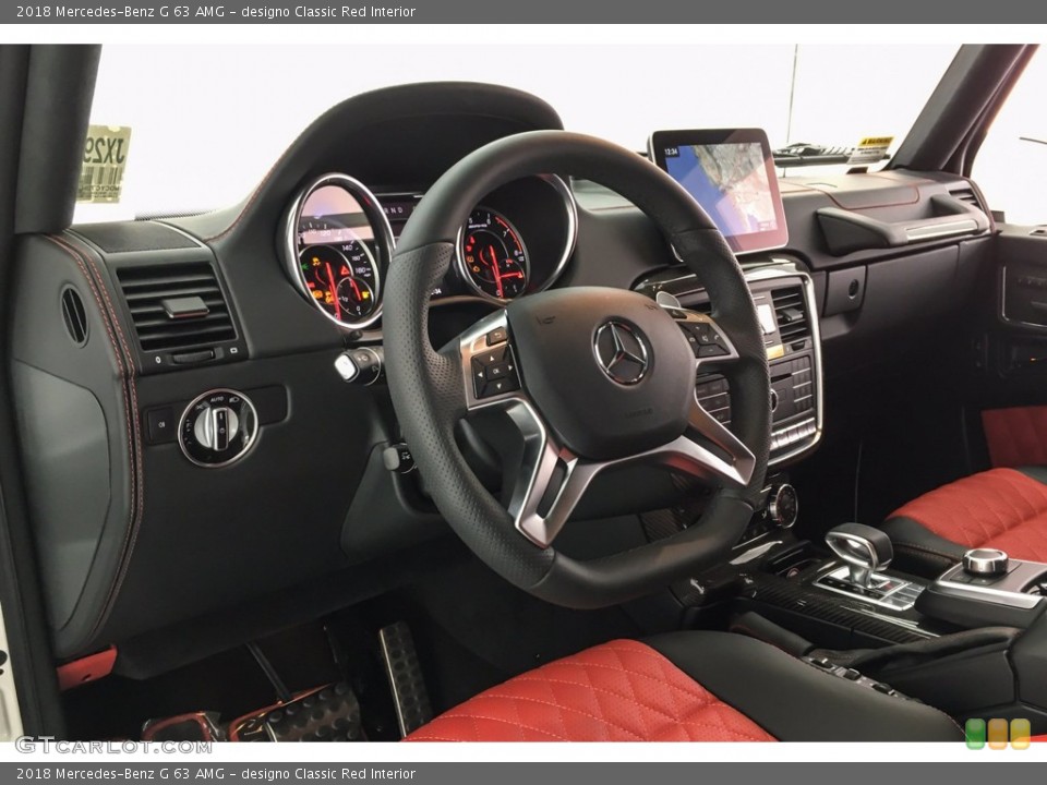 designo Classic Red Interior Dashboard for the 2018 Mercedes-Benz G 63 AMG #141861682