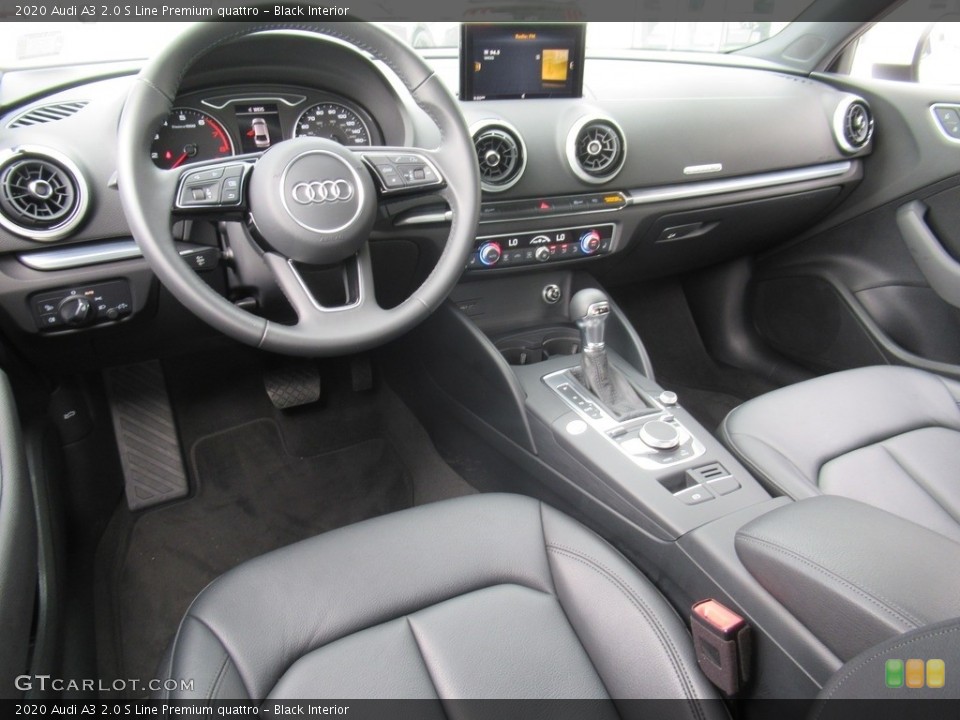 Black Interior Photo for the 2020 Audi A3 2.0 S Line Premium quattro #141862837