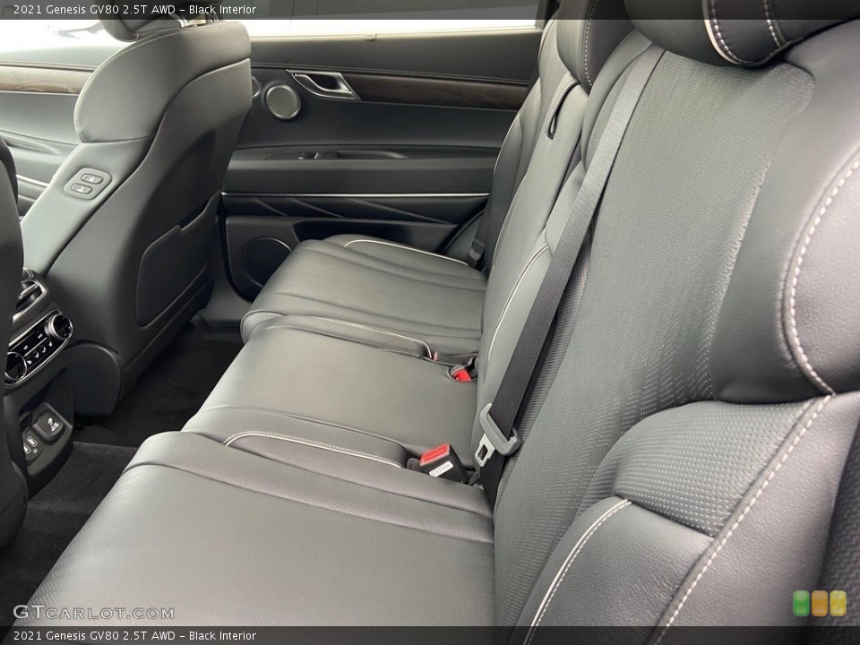 Black Interior Rear Seat for the 2021 Genesis GV80 2.5T AWD #141864796