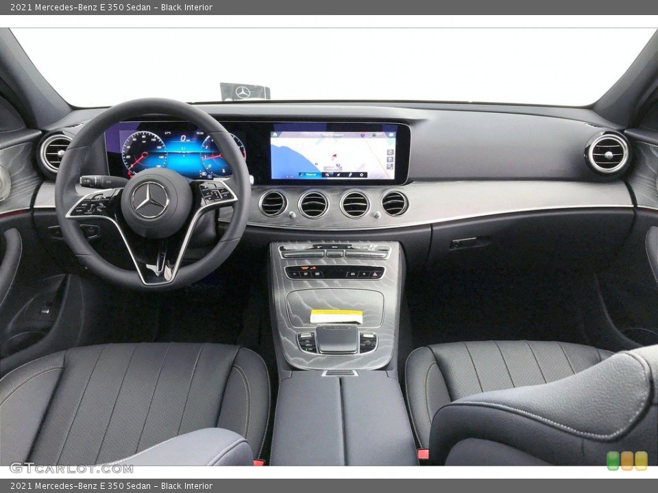 Black Interior Dashboard for the 2021 Mercedes-Benz E 350 Sedan #141866542