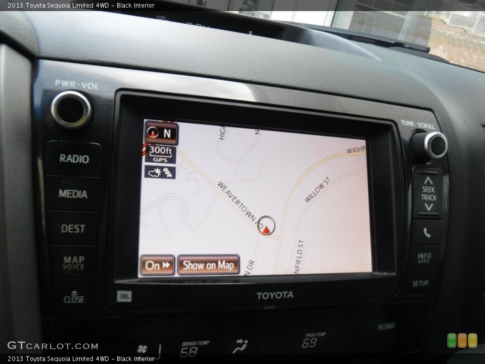 Black Interior Navigation for the 2013 Toyota Sequoia Limited 4WD #141867628