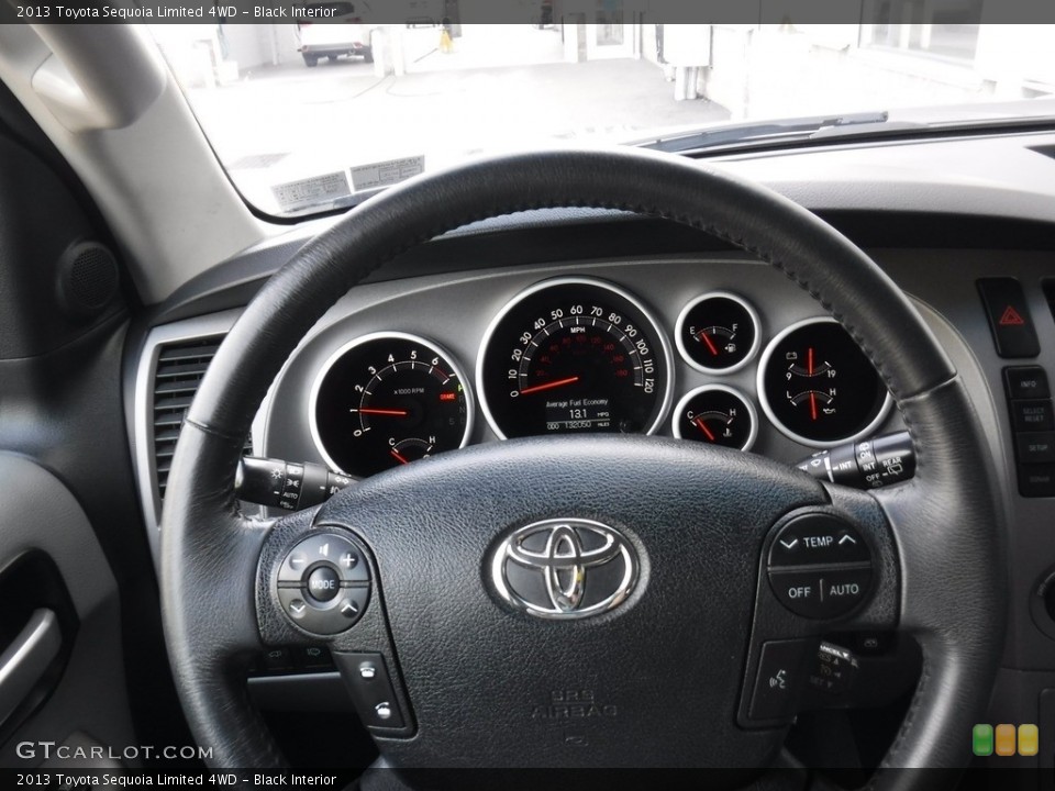 Black Interior Steering Wheel for the 2013 Toyota Sequoia Limited 4WD #141868168