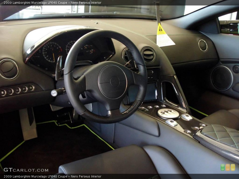 Nero Perseus Interior Dashboard for the 2009 Lamborghini Murcielago LP640 Coupe #1418704