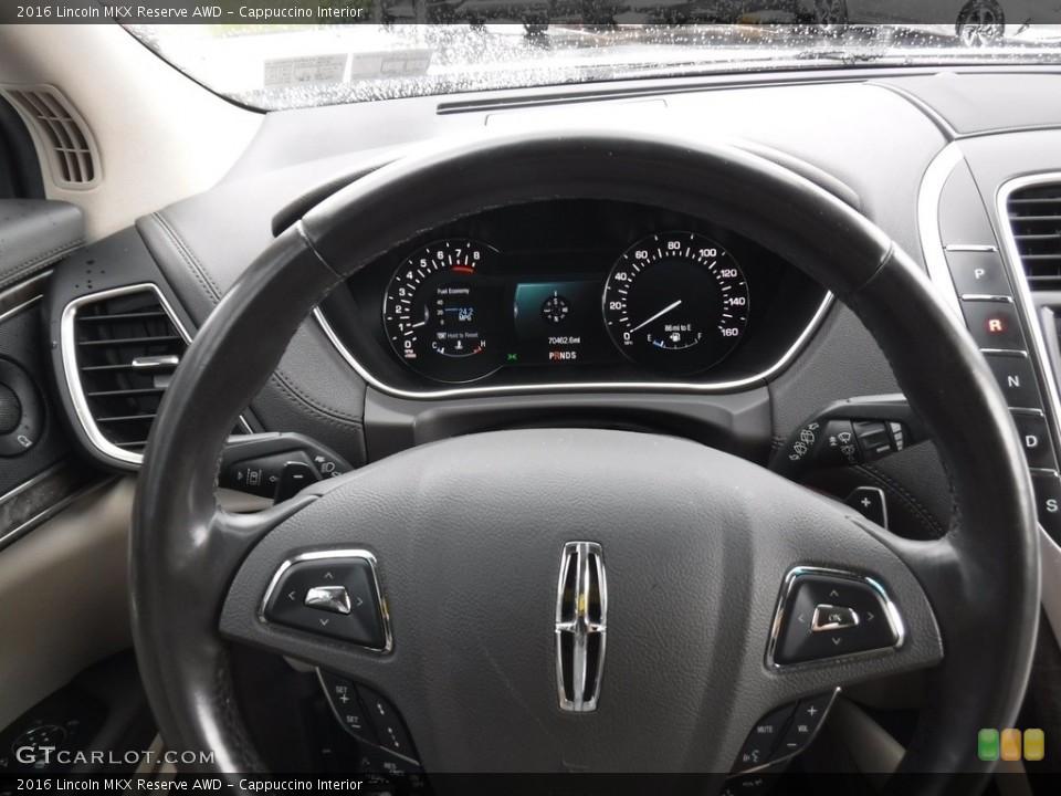Cappuccino Interior Steering Wheel for the 2016 Lincoln MKX Reserve AWD #141872176