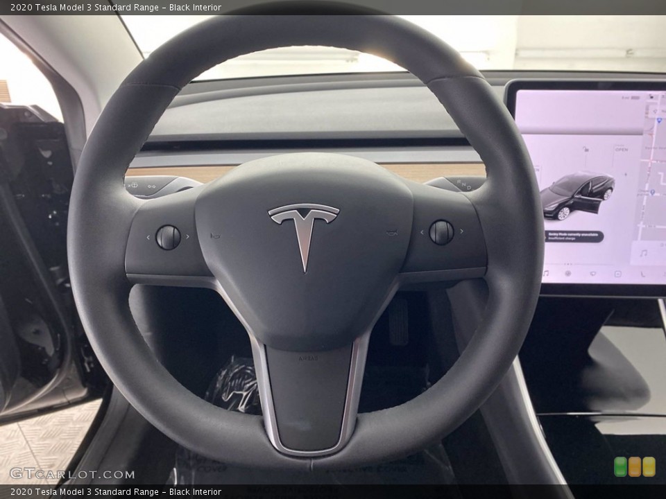 Black Interior Steering Wheel for the 2020 Tesla Model 3 Standard Range #141874018