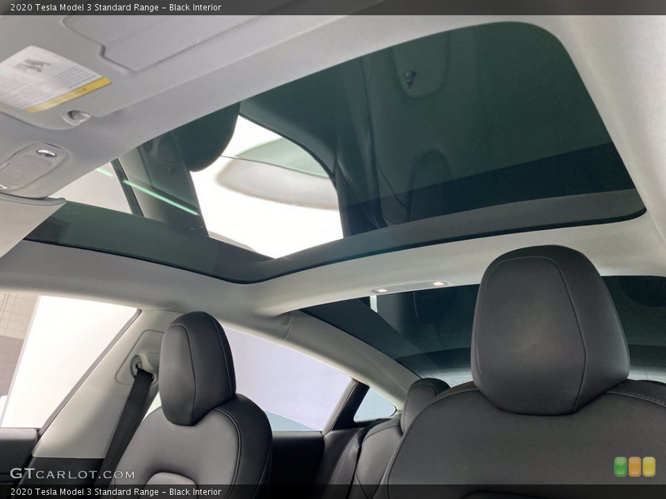 Black Interior Sunroof for the 2020 Tesla Model 3 Standard Range #141874189