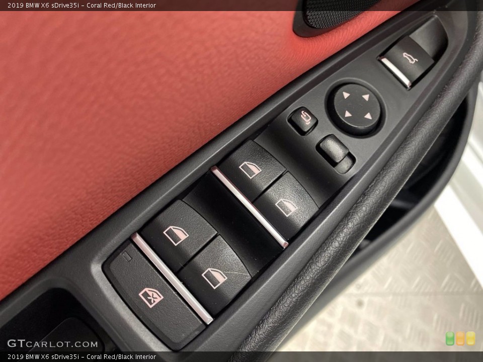 Coral Red/Black Interior Door Panel for the 2019 BMW X6 sDrive35i #141876216
