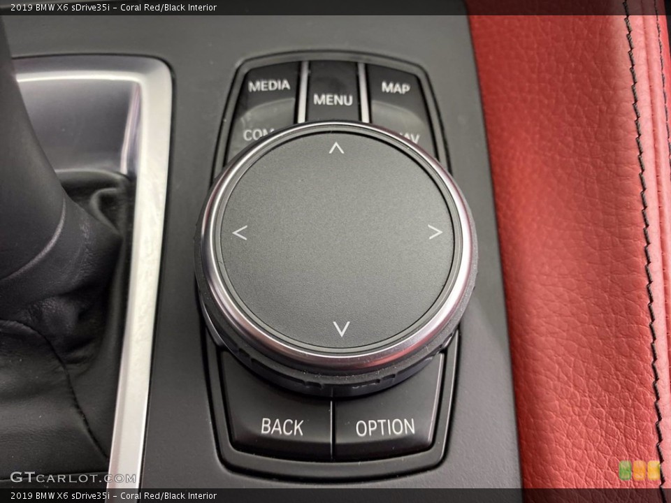 Coral Red/Black Interior Controls for the 2019 BMW X6 sDrive35i #141876508